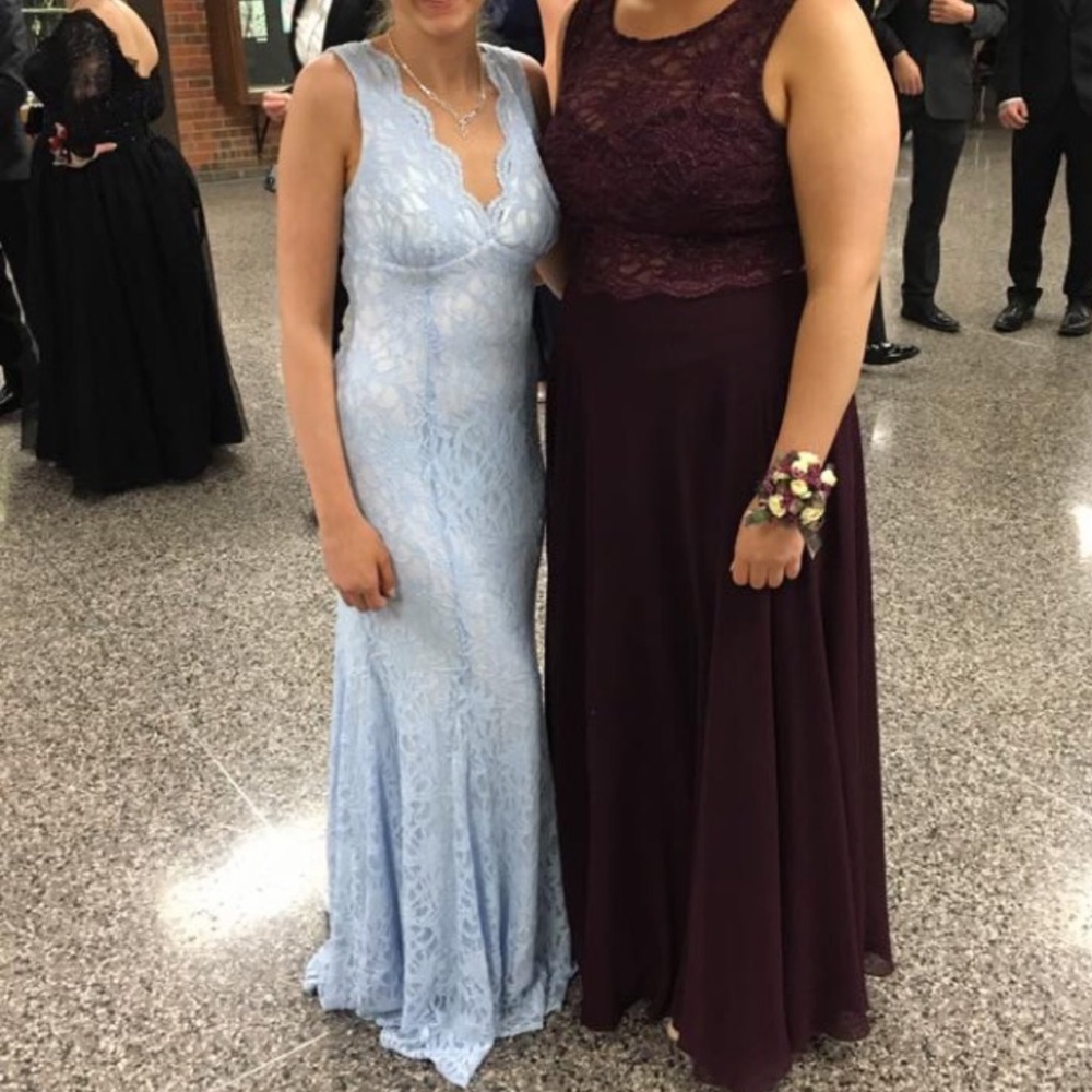 Light blue prom dress